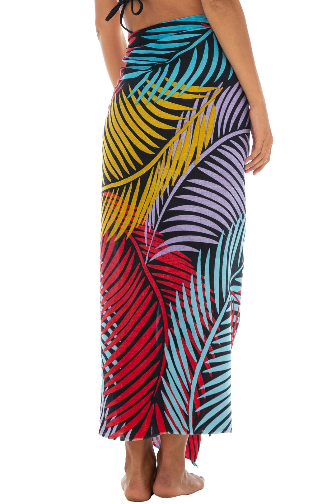 Print Sarong Cover Up Wrap Skirt