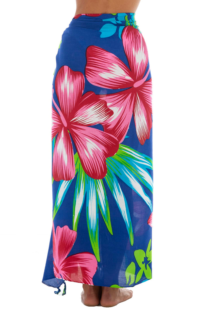 Print Sarong Cover Up Wrap Skirt