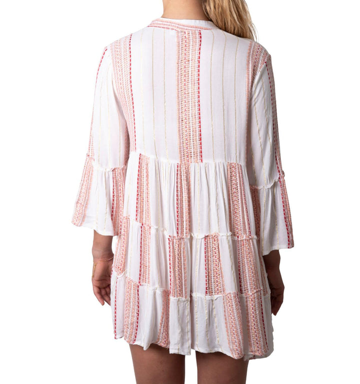 Short Babydoll Embroidered Tunic Dress