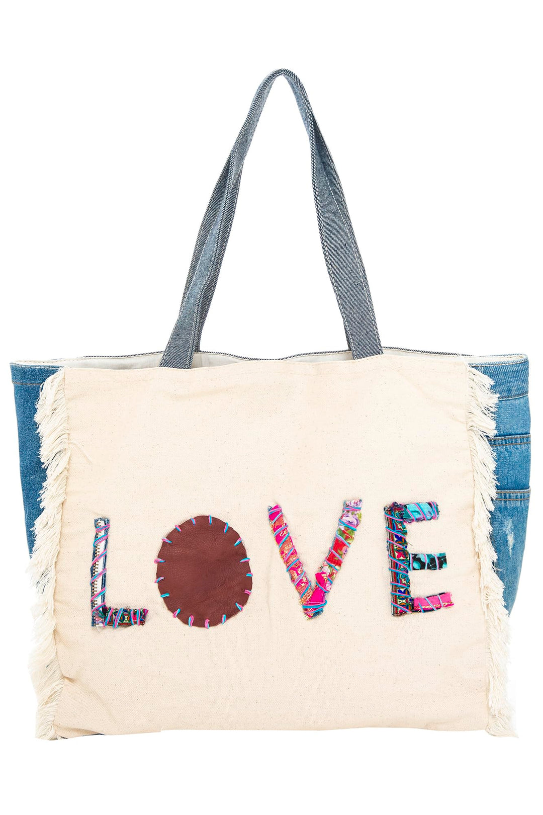 Lightweight Shoulder Denim Tote Bag