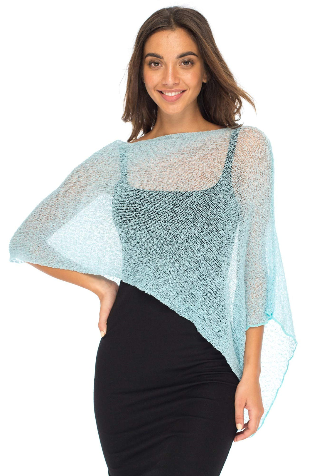 Sheer Poncho Bolero Pullover Shrug