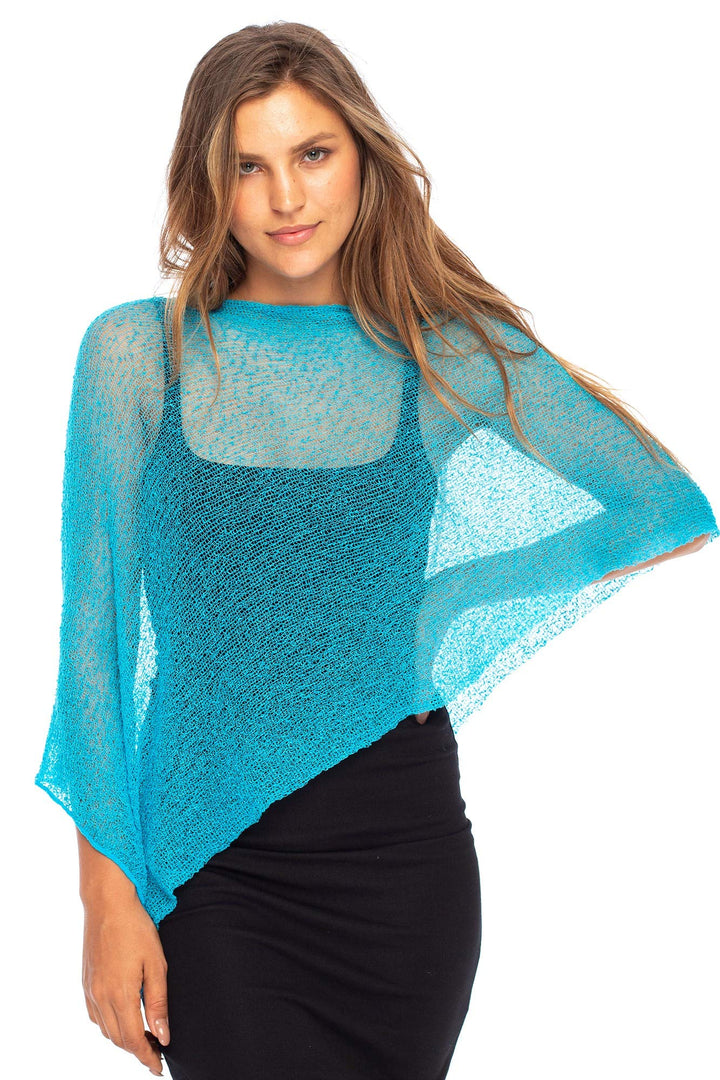 Sheer Poncho Bolero Pullover Shrug