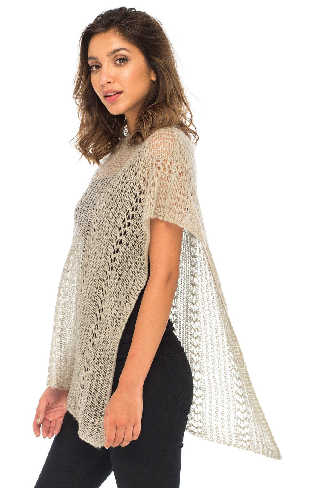 Back From Bali Womens Shrug Poncho, Lightweight Shrug Pullover Sweater Soft