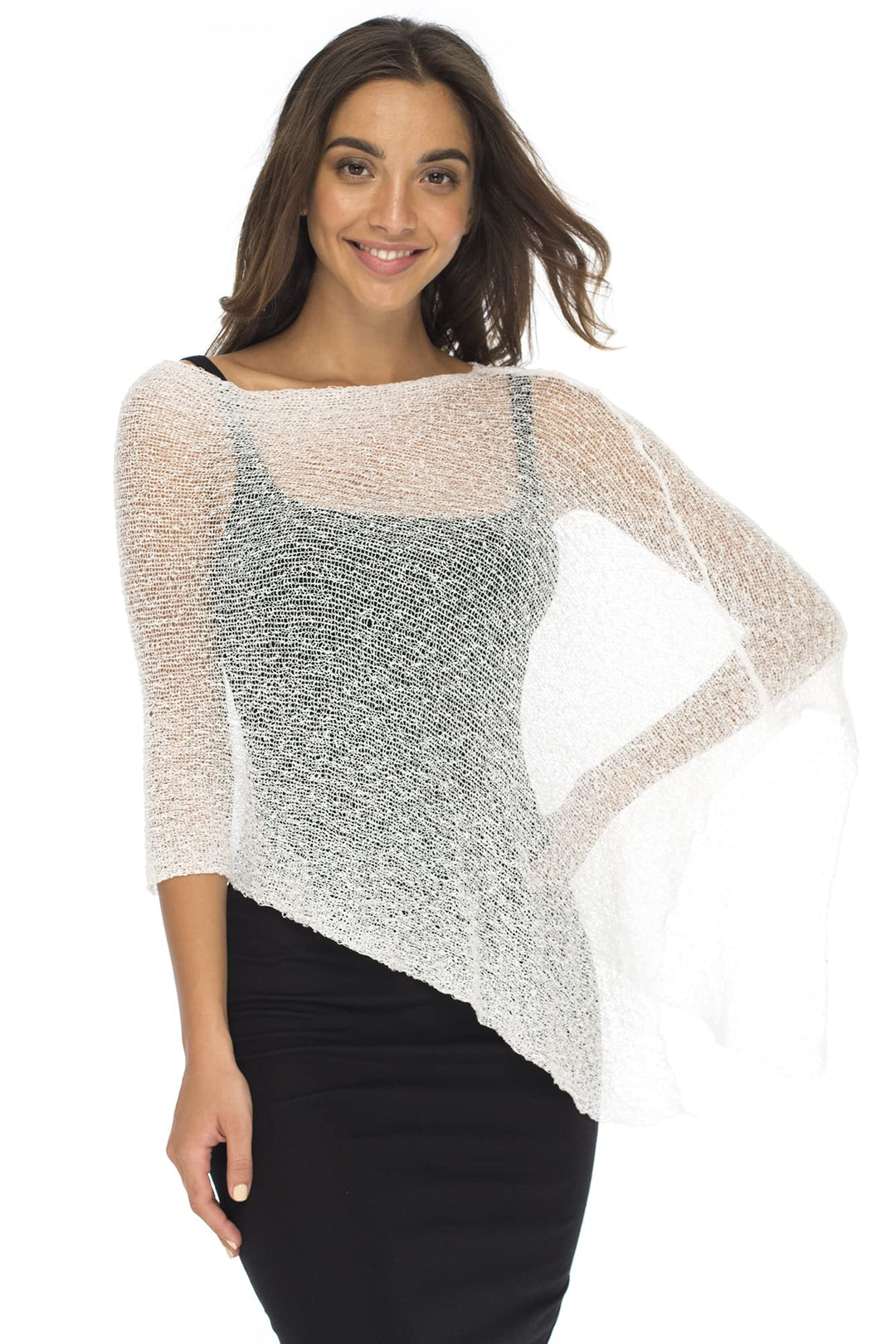 Sheer Poncho Bolero Pullover Shrug