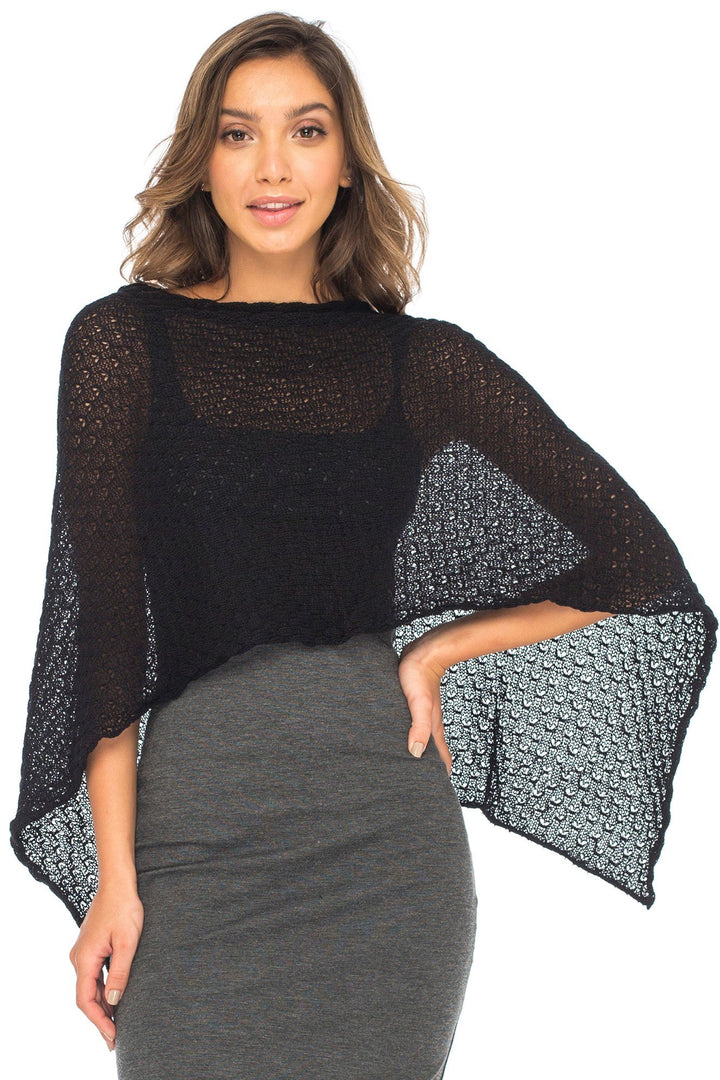 Cotton Poncho Pullover