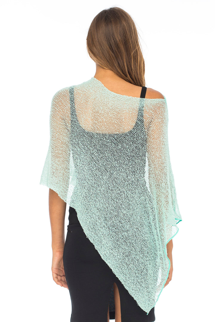 Sheer Poncho Bolero Pullover Shrug