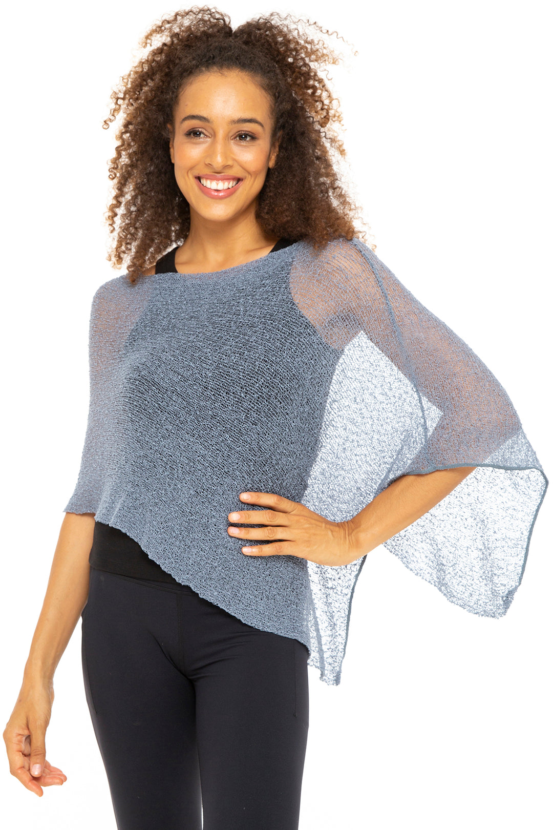 Sheer Poncho Bolero Pullover Shrug