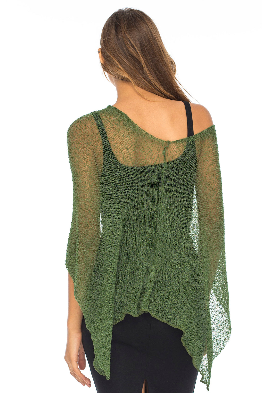 Sheer Poncho Bolero Pullover Shrug