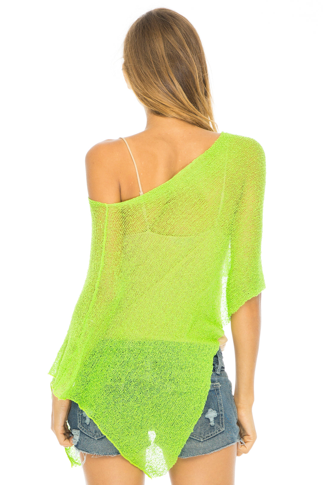 Sheer Poncho Bolero Pullover Shrug