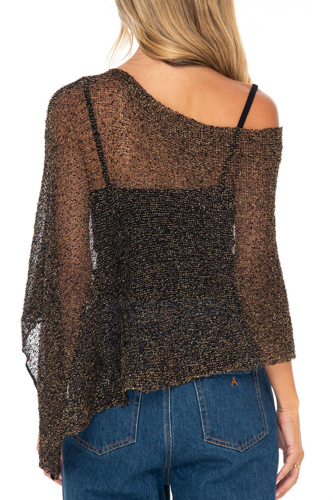 Sheer Poncho Bolero Pullover Shrug