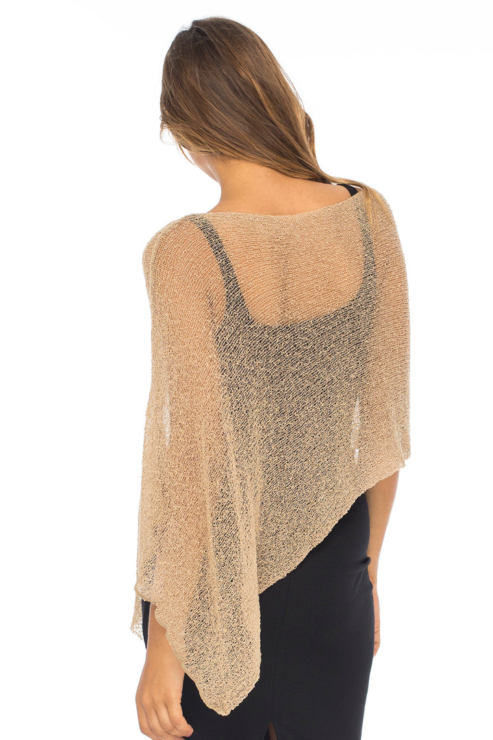 Sheer Poncho Bolero Pullover Shrug