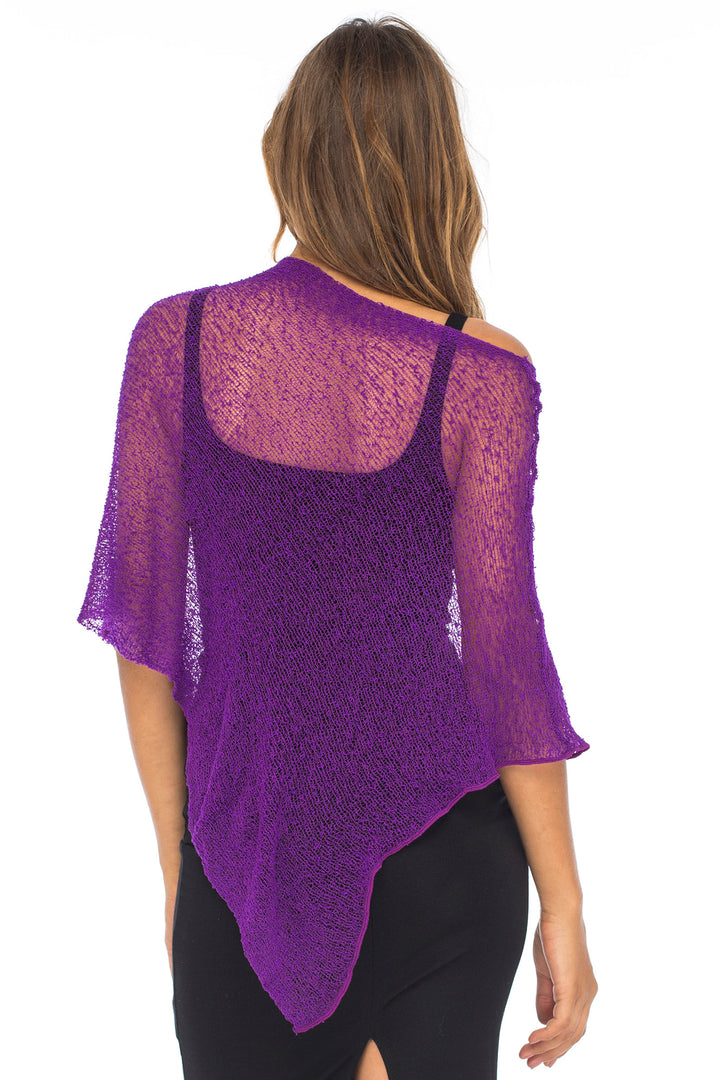 Sheer Poncho Bolero Pullover Shrug