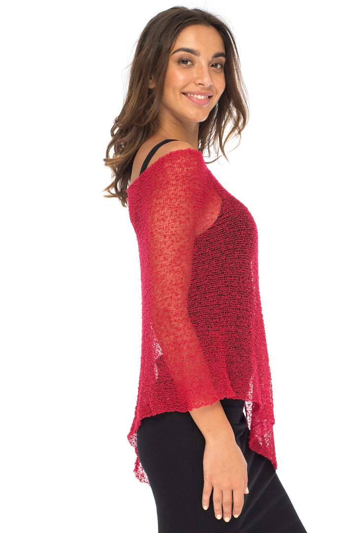 Sheer Poncho Bolero Pullover Shrug