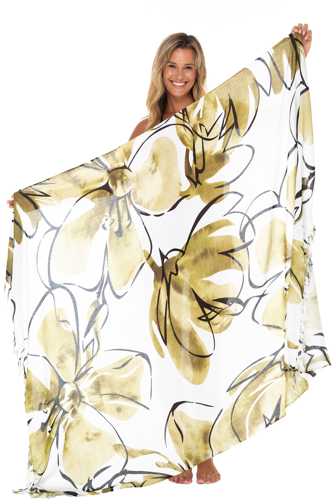 Tropical Sarong Wrap Cover Up