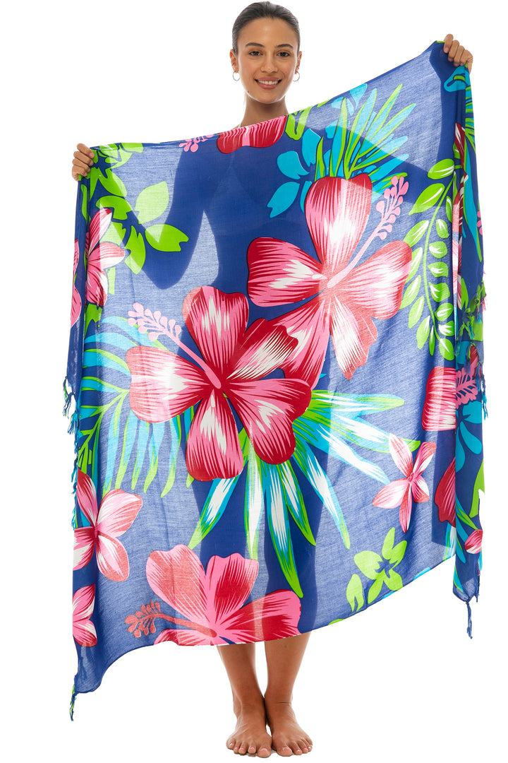 Print Sarong Cover Up Wrap Skirt