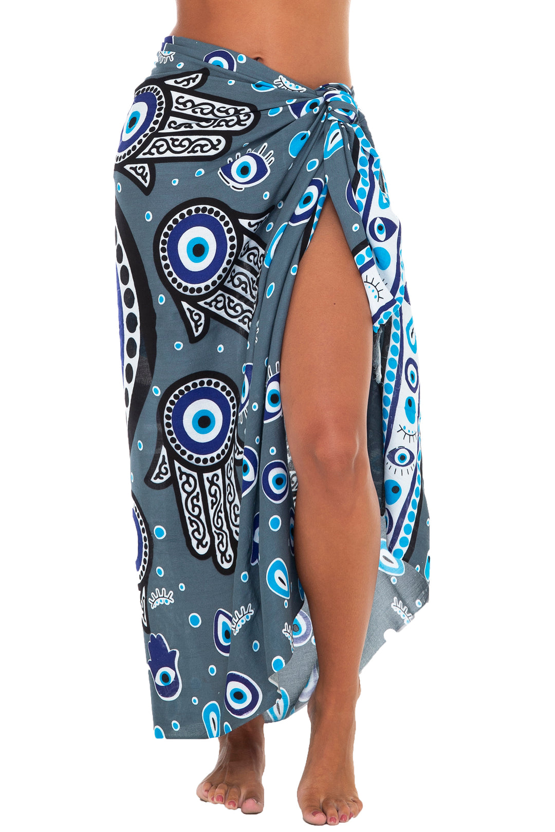 Greek Evil Third Eye Sarong Cover Up Wrap