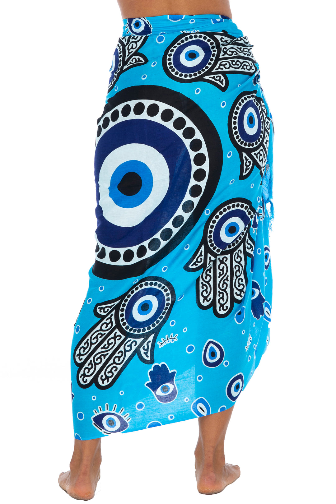 Greek Evil Third Eye Sarong Cover Up Wrap