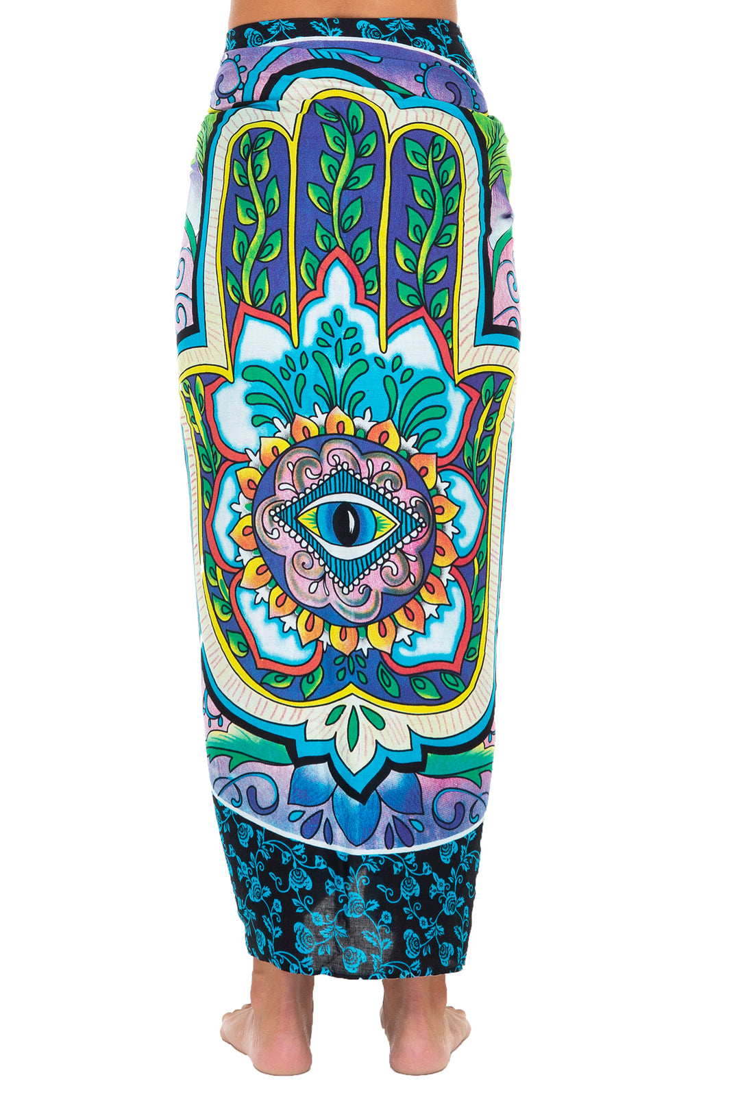 Greek Evil Third Eye Sarong Cover Up Wrap