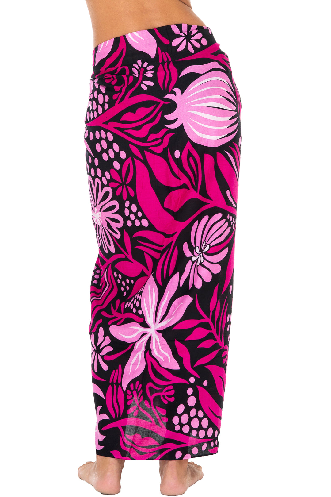 Print Sarong Cover Up Wrap Skirt