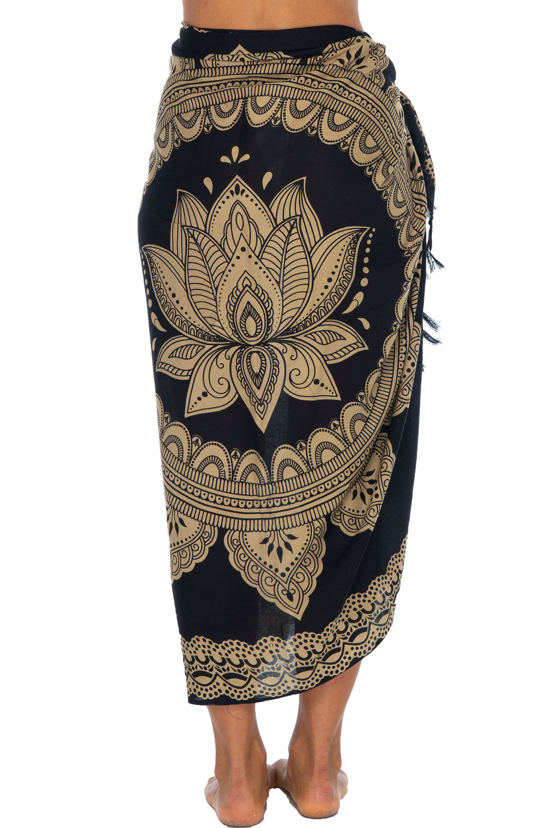 Print Sarong Cover Up Wrap Skirt