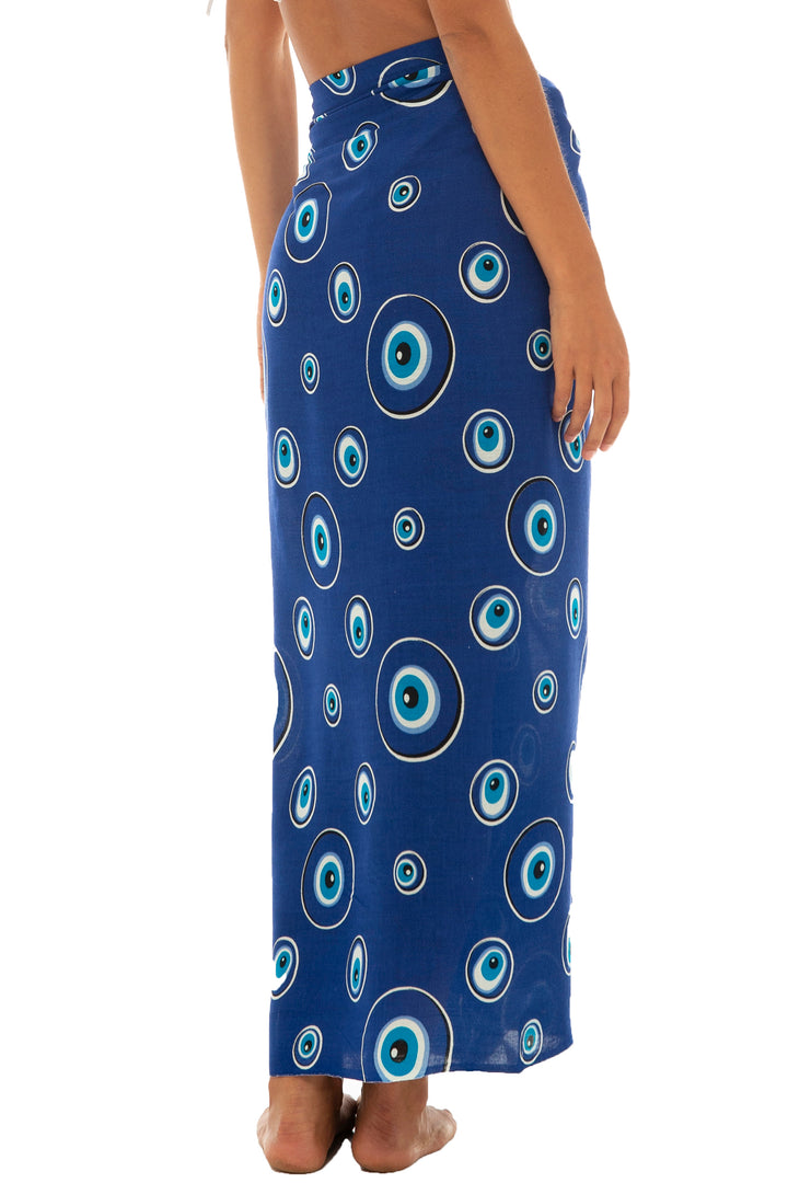 Greek Evil Third Eye Sarong Cover Up Wrap