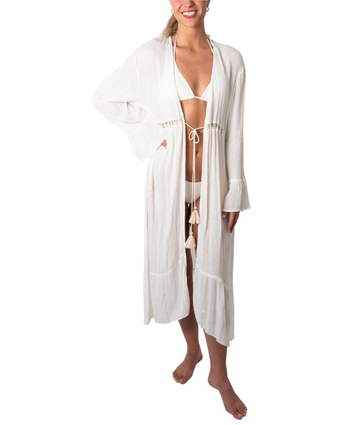 Long Open Front Kimono Duster Coverup