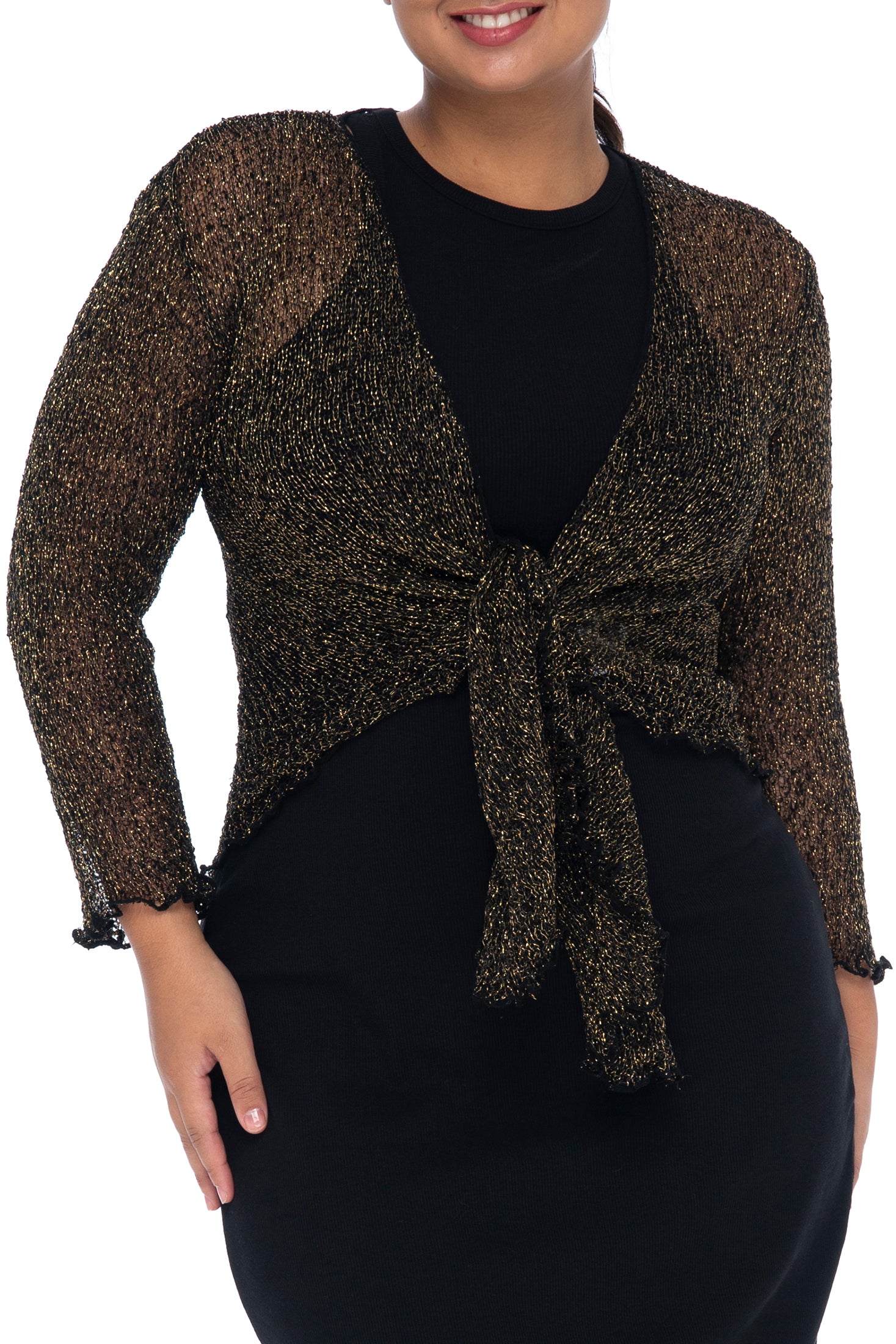 Plus Size Classic Sheer Cardigan Shrug Back from Bali