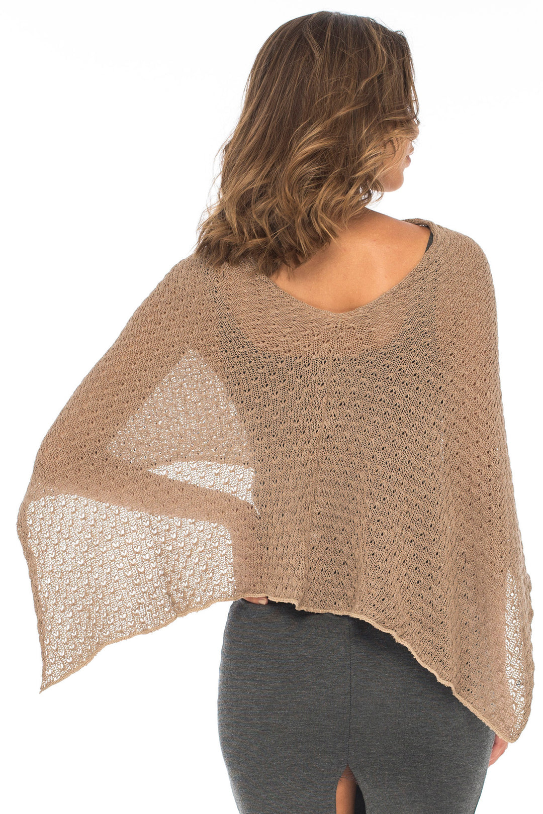 Cotton Poncho Pullover