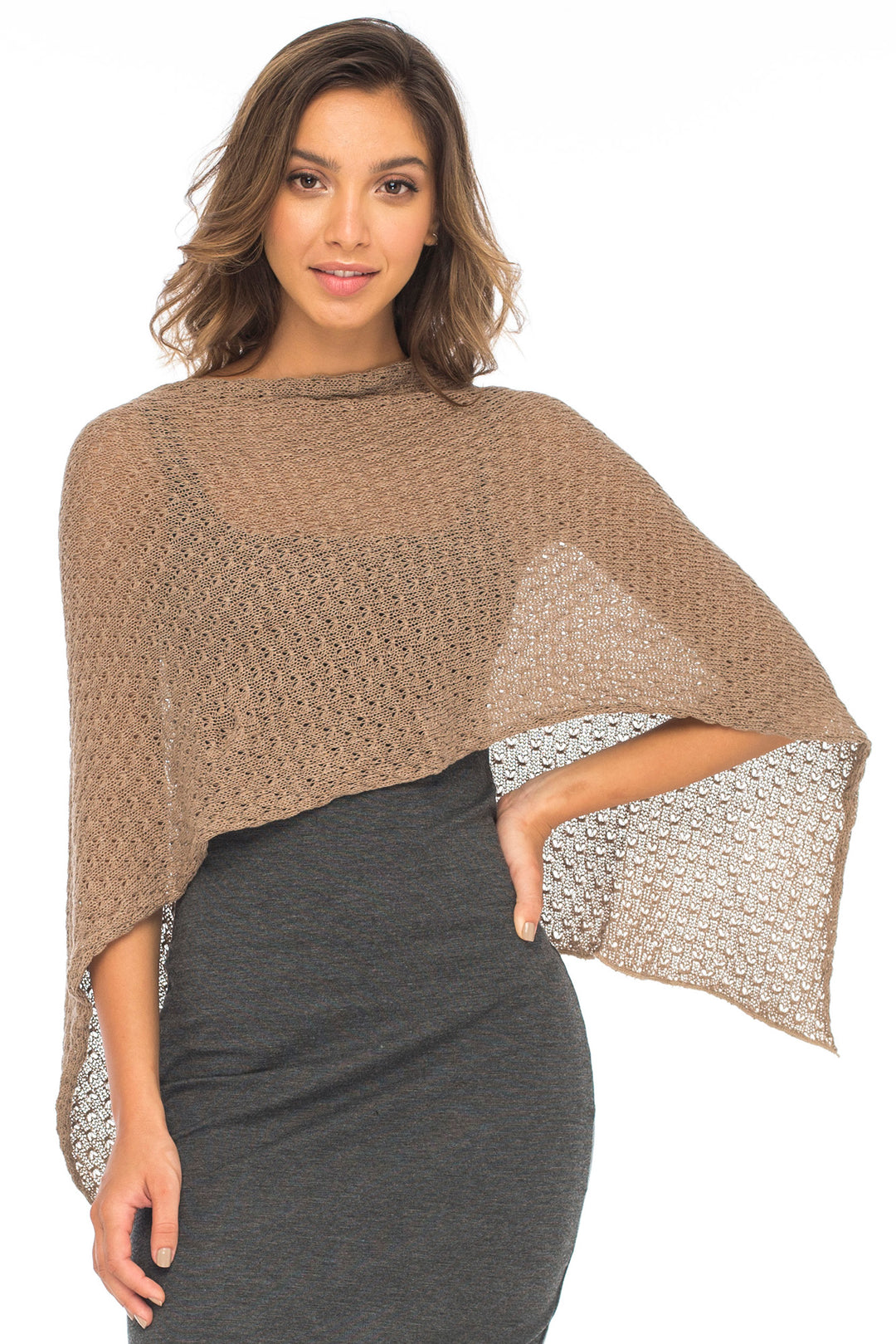 Cotton Poncho Pullover