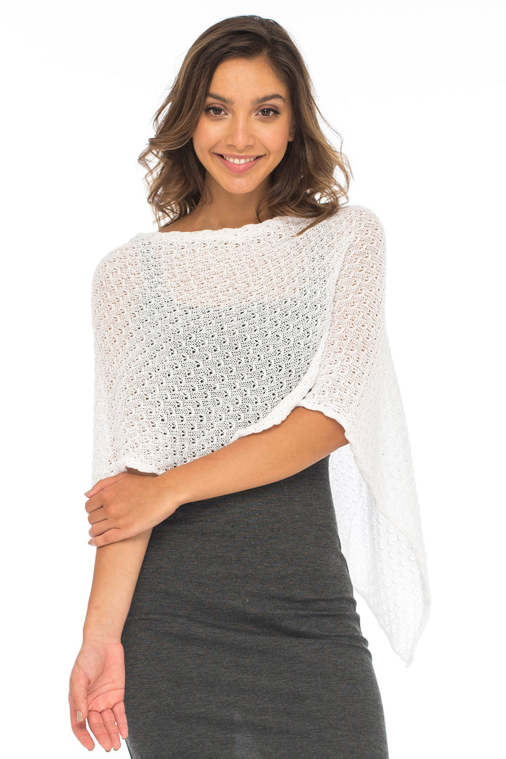 Cotton Poncho Pullover