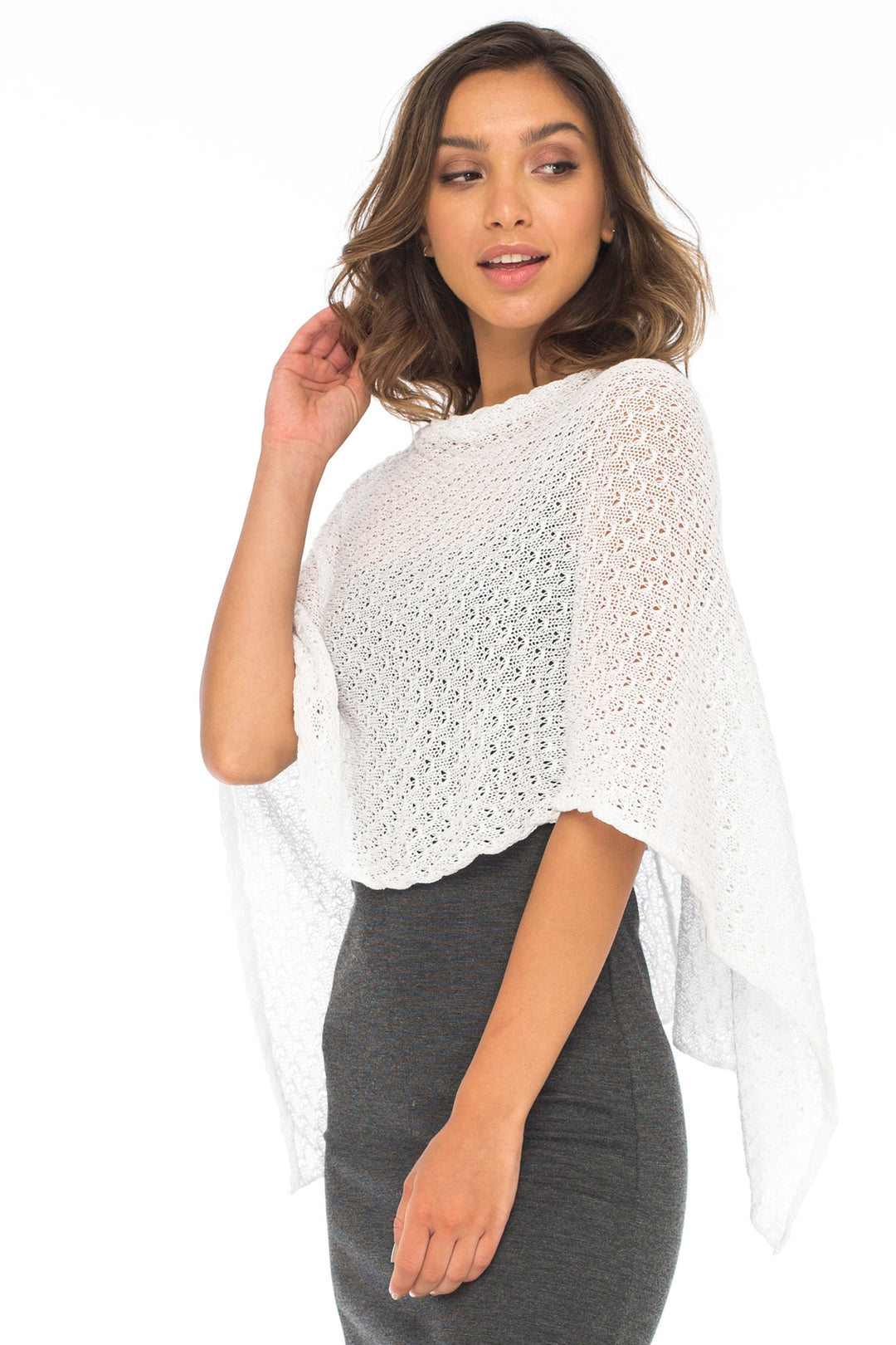 Cotton Poncho Pullover