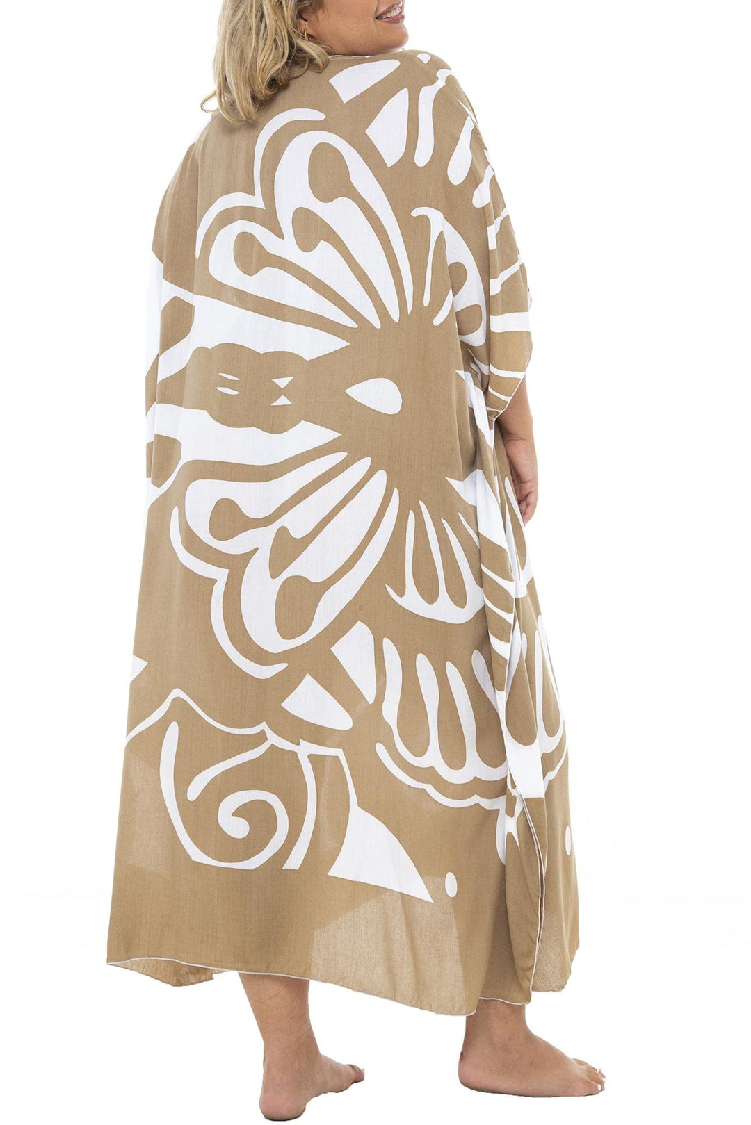 Plus Size Maxi Loose Tunic Cover Up Dress